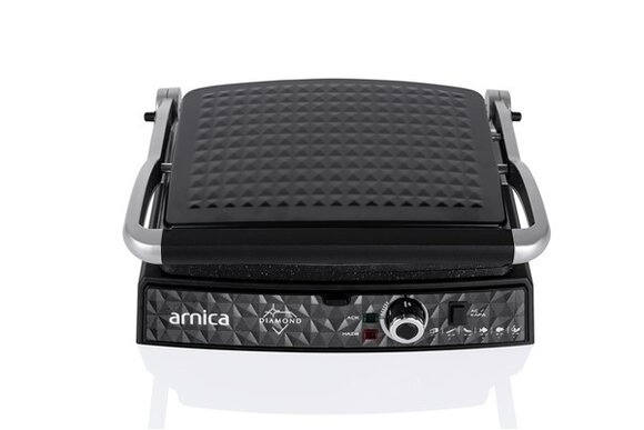 Arnica Diamond Granit Izgaralı Tost Makinesi Siyah GH26251