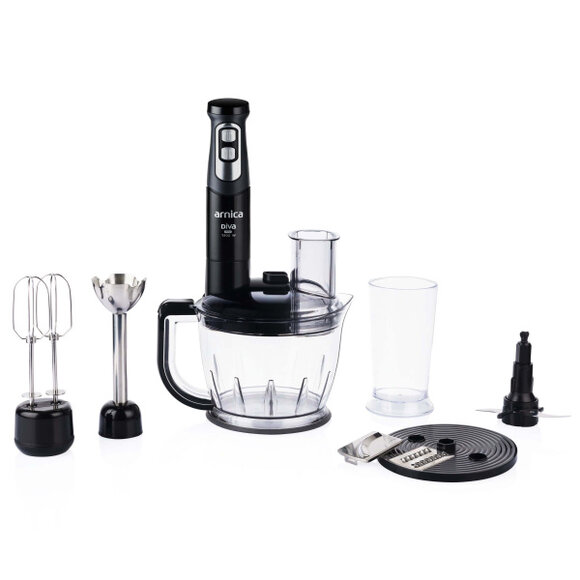 Arnica Diva Pro Siyah Doğrayıcı Blender Seti GH21803