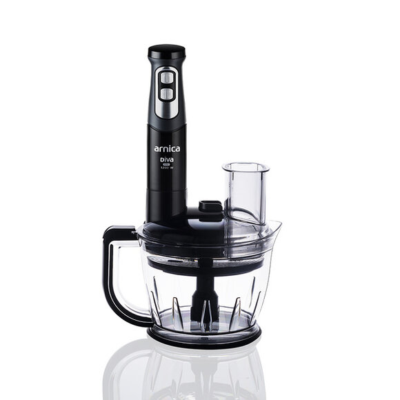 Arnica Diva Pro Siyah Doğrayıcı Blender Seti GH21803