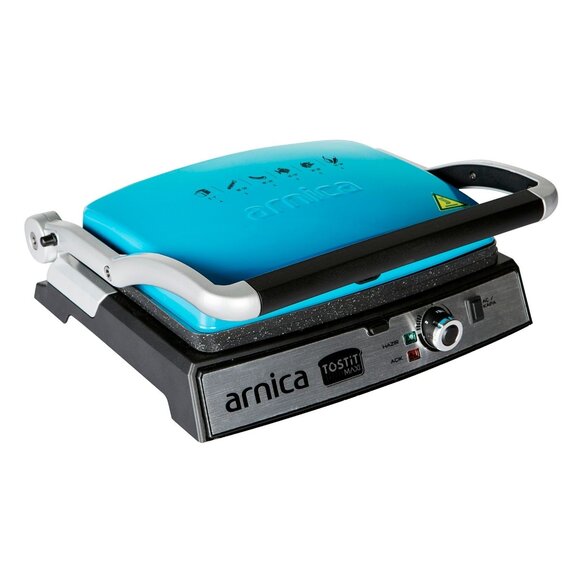 Arnica Tostit Maxi Granit Izgaralı Tost Makinesi Turkuaz GH26242