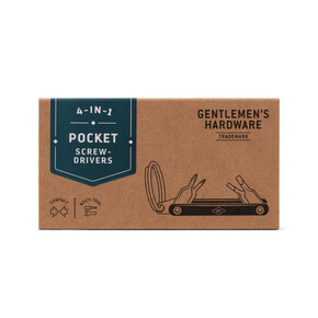 Gentlemens Hardware - Gentelmens Hardware POCKET SCREW DRIVERS Tornavida Seti Anahtarlık No603