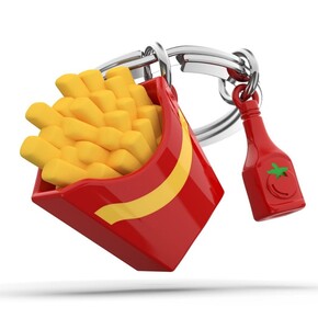 METALMORPHOSE - Metalmorphose French Fries ve Ketçup Anahtarlık